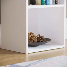 Lassic Vida Designs Oxford White 4 Tier Cube Bookcase Freestanding Shelving Unit (H)1060mm (W)320mm (D)240mm - thumbnail 4