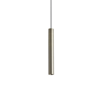 Ideal Lux Luminosa Look 25Cm Slim Pendant Ceiling Light Brass 1X Led 1000Lm 3000K - image 1