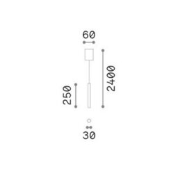Ideal Lux Luminosa Look 25Cm Slim Pendant Ceiling Light Brass 1X Led 1000Lm 3000K - thumbnail 2