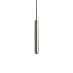 Ideal Lux Luminosa Look 25Cm Slim Pendant Ceiling Light Brass 1X Led 1000Lm 3000K