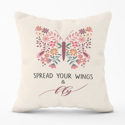 Warren Reed Designer Spread Your Wings Cushions 60Cm X 60Cm - image 1