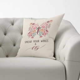Warren Reed Designer Spread Your Wings Cushions 60Cm X 60Cm - thumbnail 2