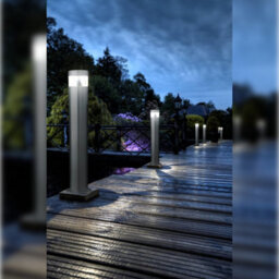 Long Life Lamps Company Modern Stainless Steel Led 12 Volt Bollard Garden Post Light Zlc045 - thumbnail 8