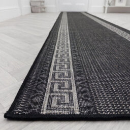 Greek Fret Hallway Runner Rug - Hardwearing, Non-Slip & Durable Carpet For Hall, Kitchen & Corridor - thumbnail 9