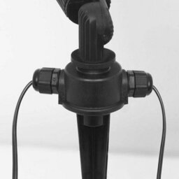 Luminosa Lighting Luminosa Tidian 1 Light Outdoor Spotlight Black Ip65 - thumbnail 3