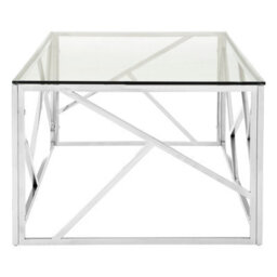 Orsina Allure Stainless Steel Geometric Coffee Table - thumbnail 4