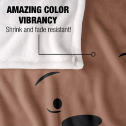 We Bare Bears Silky Grizz Supersoft Blanket Brown (One Size) - thumbnail 4