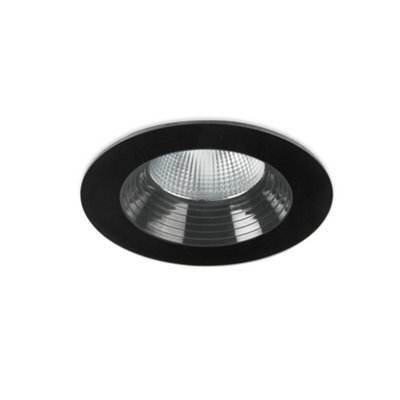 Luminosa Lighting Luminosa Dako Outdoor Led Recessed Downlight Black 17.5Cm 1850Lm 3000K Ip65