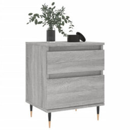 Berkfield Bedside Cabinets 2 Pcs Grey Sonoma 40X35X50 Cm Engineered Wood - thumbnail 3