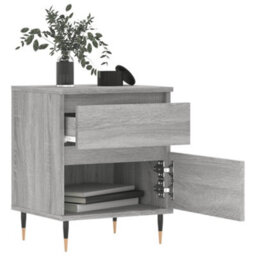 Berkfield Bedside Cabinets 2 Pcs Grey Sonoma 40X35X50 Cm Engineered Wood - thumbnail 4