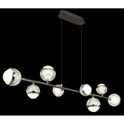 Luminosa Lighting Luminosa Untsy Bar Pendant Ceiling Light Titanium Color Brushed 8X Led Dimmable 2700-6000K Remote Control - thumbnail 5