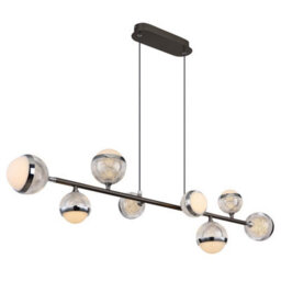 Luminosa Lighting Luminosa Untsy Bar Pendant Ceiling Light Titanium Color Brushed 8X Led Dimmable 2700-6000K Remote Control - thumbnail 8