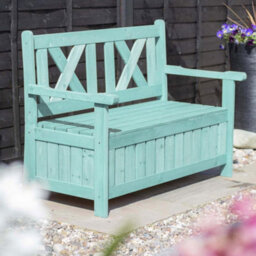 Jack Stonehouse Jsh Outdoor Storage Bench 110L Weather Resistant Garden Storage Box Fir Wood With Showerproof Seat - Green - thumbnail 7