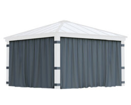 Canopia by Palram Canopia Curtain Set For Dallas 4.3X4.3  Garden Gazebo - 4Pc - thumbnail 2