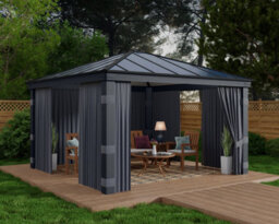 Canopia by Palram Canopia Curtain Set For Dallas 4.3X4.3  Garden Gazebo - 4Pc