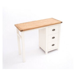 Cabinet Bits Lovere 3 Drawer Desk - Dressing Table Brass Cup Handle - thumbnail 4