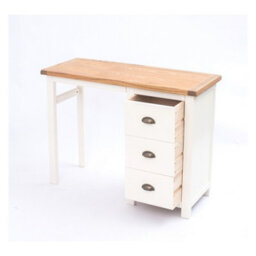 Cabinet Bits Lovere 3 Drawer Desk - Dressing Table Brass Cup Handle - thumbnail 5