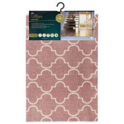 Jvl Mega Machine Washable Door Mat 50 X 75 Cm, Rose Lattice - thumbnail 2