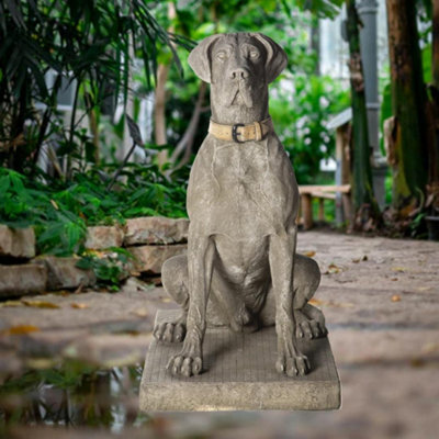 Giant Life-Size Hunting Dog Great Dane Statue - Classic Finish - image 1