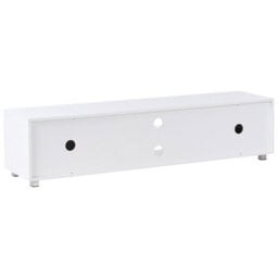 Wyld and Coco Aurora Tv Stand - White Mdf With Metal Legs, Built-In Led And Cable Management (W160 X D40 X H38Cm) - thumbnail 6