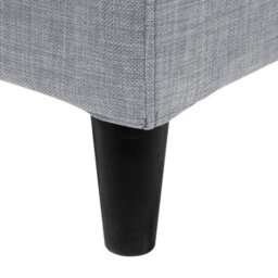 Beliani Bed Fabric Fitou 160 X 200 Cm (Eu King Size) Light Grey - thumbnail 8