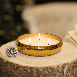 Marco Paul Scented 3 Wick Candle Dish - Gold - thumbnail 6