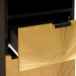 Walplus Bathroom Cabinet With Drawer Black And Gold 38 X 33 X 160 Cm - thumbnail 7