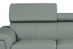 Genuine Leather Grey 3 Seater Sofa - thumbnail 6