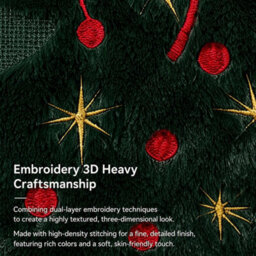 CLEFFNS 2Pcs 3D Jacquard Christmas Tree Pillow Covers, 18 X 18 In, Christmas Decorative Cushion Case, Winter Holiday Season Cushion Covers - thumbnail 9