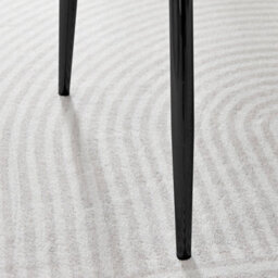 Furniturebox Set Of 2 Dining Chairs - Pesaro Modern Dining Chairs - Grey Velvet Black Leg Dining Chairs - Kitchen Dining Room Chairs - thumbnail 8