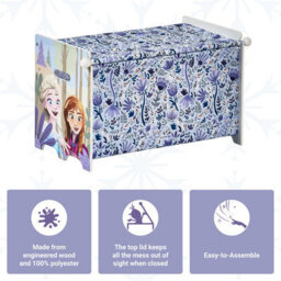 Disney Frozen Storage Box - Easy To Assemble Toy Chest For Kids - Durable And Spacious Organizer For Toys, Books & Games - thumbnail 4