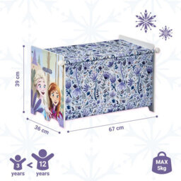 Disney Frozen Storage Box - Easy To Assemble Toy Chest For Kids - Durable And Spacious Organizer For Toys, Books & Games - thumbnail 3