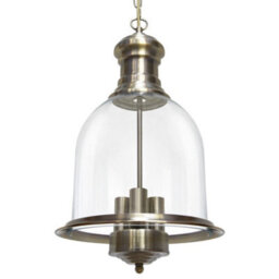 Long Life Lamps Company Vintage Glass Pendant Light Brass Hanging Antique Ceiling Chandelier Candle Lantern M0121 - thumbnail 3