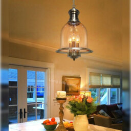 Long Life Lamps Company Vintage Glass Pendant Light Brass Hanging Antique Ceiling Chandelier Candle Lantern M0121 - thumbnail 7
