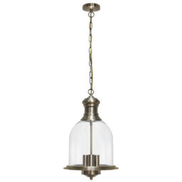 Long Life Lamps Company Vintage Glass Pendant Light Brass Hanging Antique Ceiling Chandelier Candle Lantern M0121 - thumbnail 4