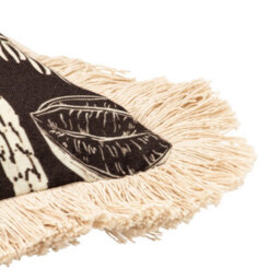Paoletti Colonial Palm Tropical Fringed Cushion Cover - thumbnail 4