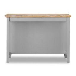 Statement Furniture Florence Dove Grey Breakfast Bar Kitchen Island With Shelves - thumbnail 7