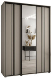 Arte Elegant Dakota Vii Sliding Door Wardrobe 1700mm - Spacious Storage With Mirrored Door, Hanging Rails, And Shelves H2350mm D600mm - thumbnail 1