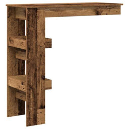 Berkfield Wall Bar Table Old Wood 102X45X103.5 Cm Engineered Wood - thumbnail 6
