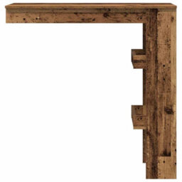 Berkfield Wall Bar Table Old Wood 102X45X103.5 Cm Engineered Wood - thumbnail 4
