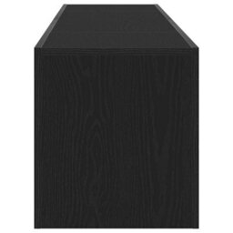 Berkfield Modern Black Oak Tv Cabinet With Led Lights, 120X35X40 Cm - thumbnail 7