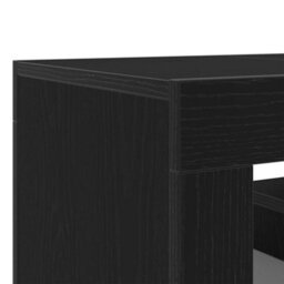 Berkfield Modern Black Oak Tv Cabinet With Led Lights, 120X35X40 Cm - thumbnail 9