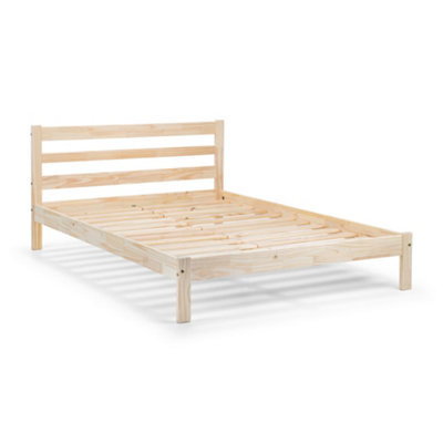 Oakham Bay Bed - Unfinished Pine - Double (135Cm) - image 1