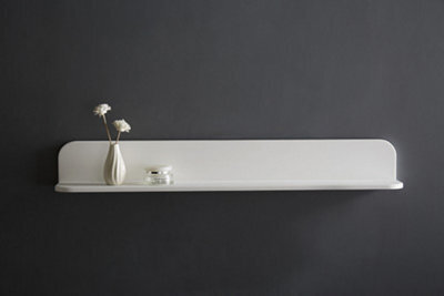 Matt White Stone Bathroom Shelf 600mm - image 1