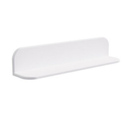 Matt White Stone Bathroom Shelf 600mm - thumbnail 4