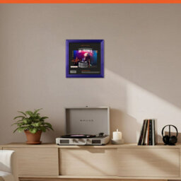 "12X12""  Purple Classic Vinyl Record Frame For 12 Inch Lp Album Covers - Elegant Wall Display - Ak Frames" - thumbnail 8