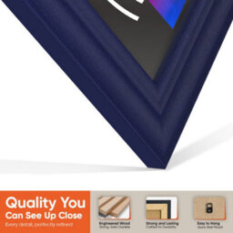 "12X12""  Purple Classic Vinyl Record Frame For 12 Inch Lp Album Covers - Elegant Wall Display - Ak Frames" - thumbnail 3