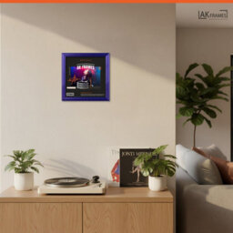 "12X12""  Purple Classic Vinyl Record Frame For 12 Inch Lp Album Covers - Elegant Wall Display - Ak Frames" - thumbnail 5
