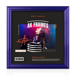 "12X12""  Purple Classic Vinyl Record Frame For 12 Inch Lp Album Covers - Elegant Wall Display - Ak Frames"