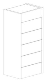 FurniComp LTD Furnicomp Carter 6 Drawer 50Cm Tall Chest Of Drawers - Bronze & Mercure Oak - thumbnail 2